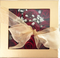 9 Red Roses in Gold Box, $99 9 Red Roses in Gold Box