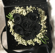 6 Roses in White Box 6 Roses in White Box